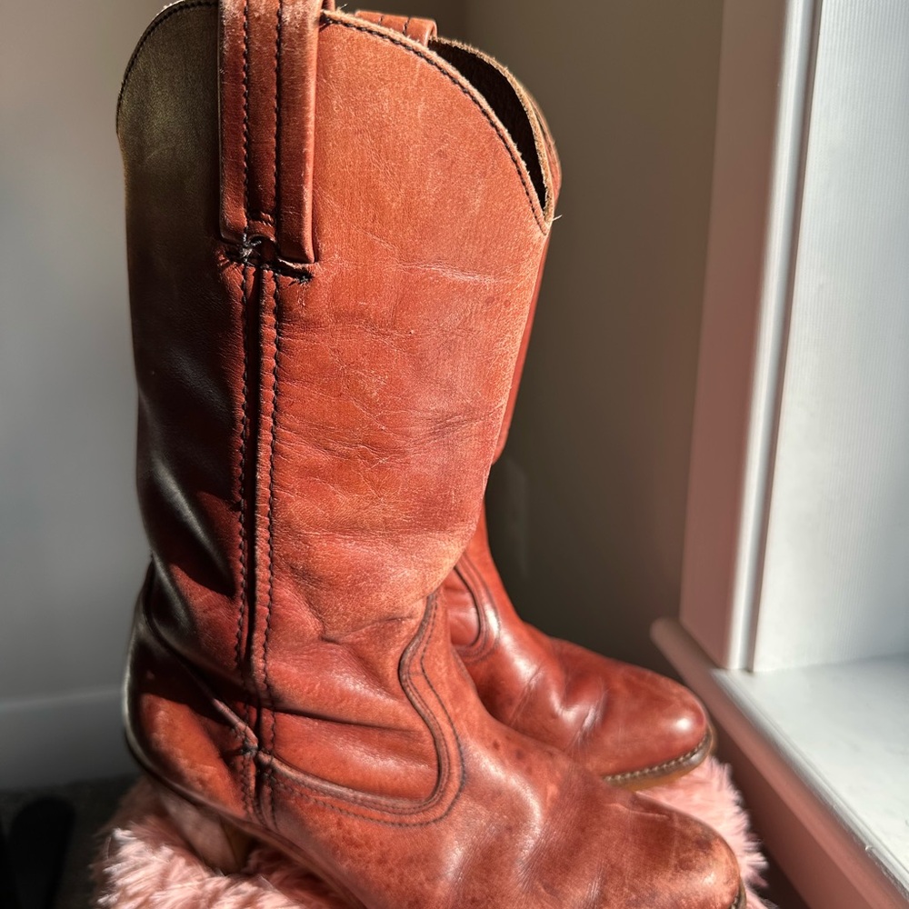 Dexter Vintage Cowboy High Heel Boots